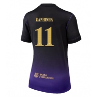 Camisa de Futebol Barcelona Raphinha Belloli #11 Equipamento Secundário Mulheres 2026-27 Manga Curta
